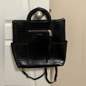 Nine West faux croc backpack